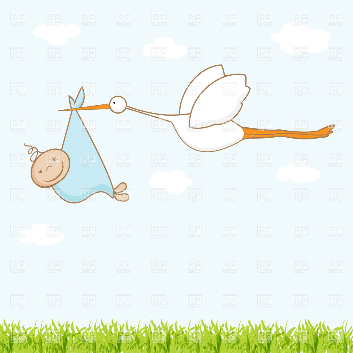 baby boy stork clipart - photo #35